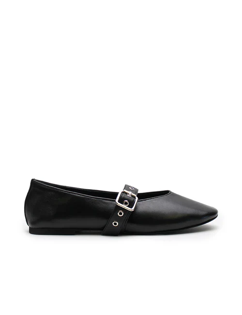 LA TRIBE - EILWEN BALLET FLAT (BLACK / SILVER)