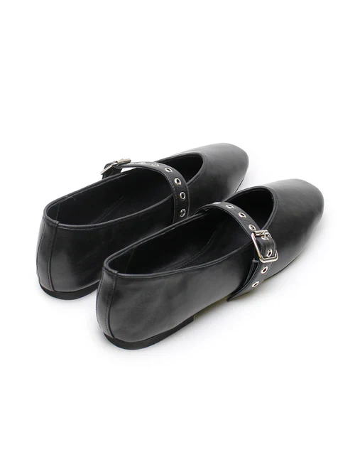 LA TRIBE - EILWEN BALLET FLAT (BLACK / SILVER) - Image 4