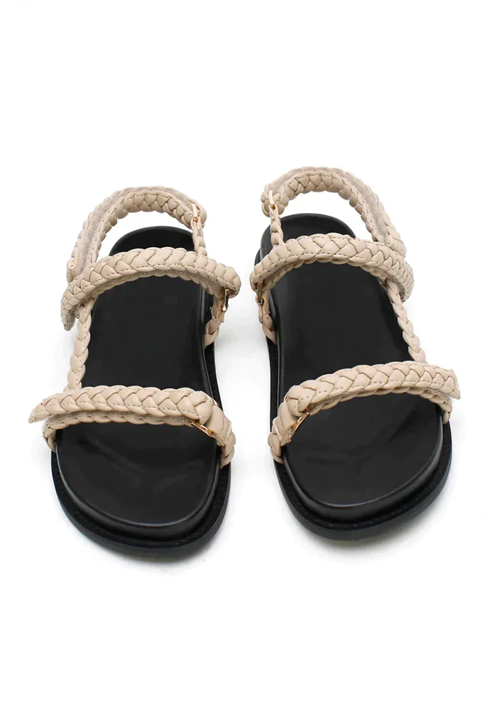 LA TRIBE - ELKE BRAIDED SANDAL (CREAM) - Image 2