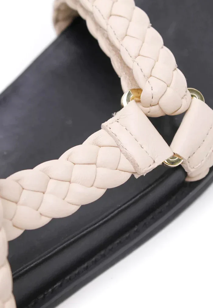 LA TRIBE - ELKE BRAIDED SANDAL (CREAM) - Image 3