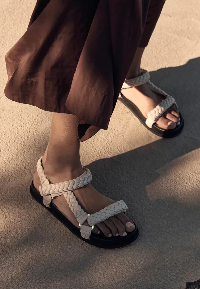 LA TRIBE - ELKE BRAIDED SANDAL (CREAM) - Image 5