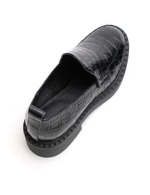 LA TRIBE - Fleur Loafer (Black Croc) - Image 2