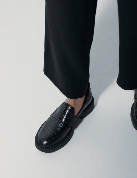 LA TRIBE - Fleur Loafer (Black Croc) - Image 5