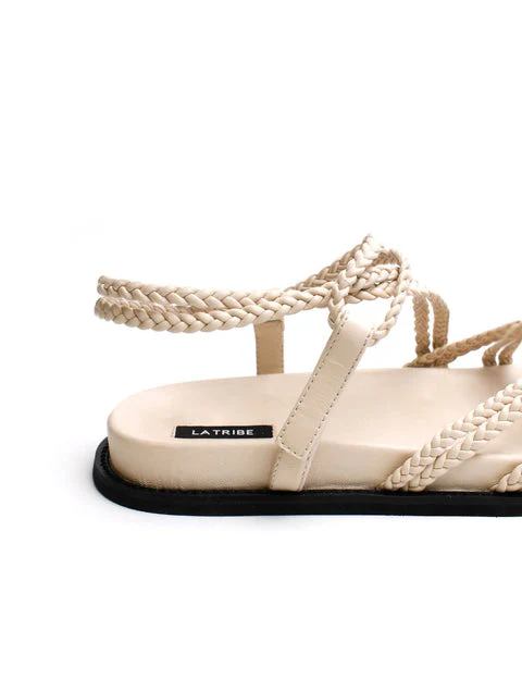 LA TRIBE - Plaited Sandal (Cream) - Image 4