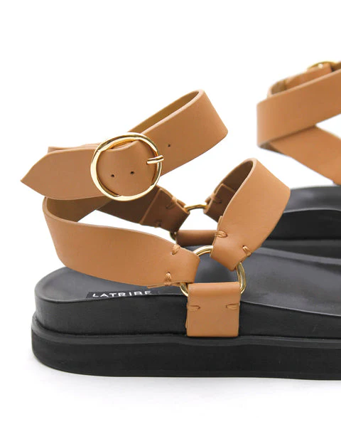 LA TRIBE - Platform Sandal (Light Tan) - Image 3