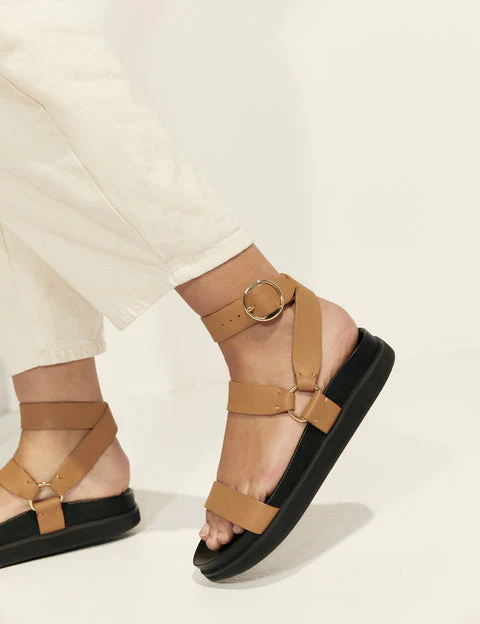 LA TRIBE - Platform Sandal (Light Tan) - Image 5