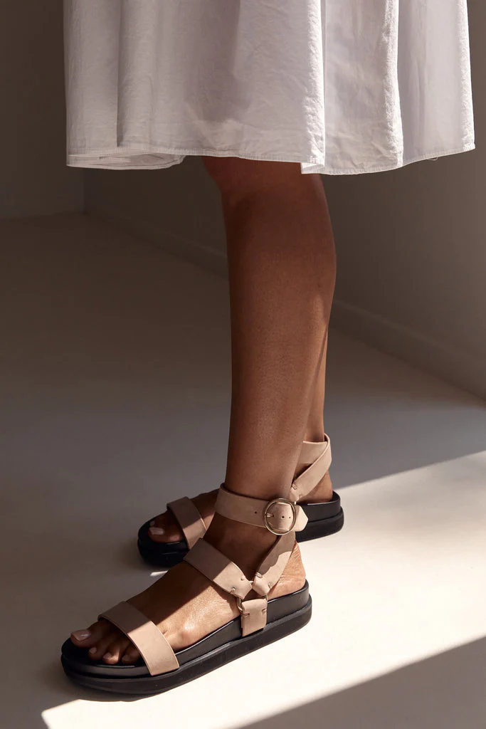 LA TRIBE - Platform Sandal (Taupe) - Image 3