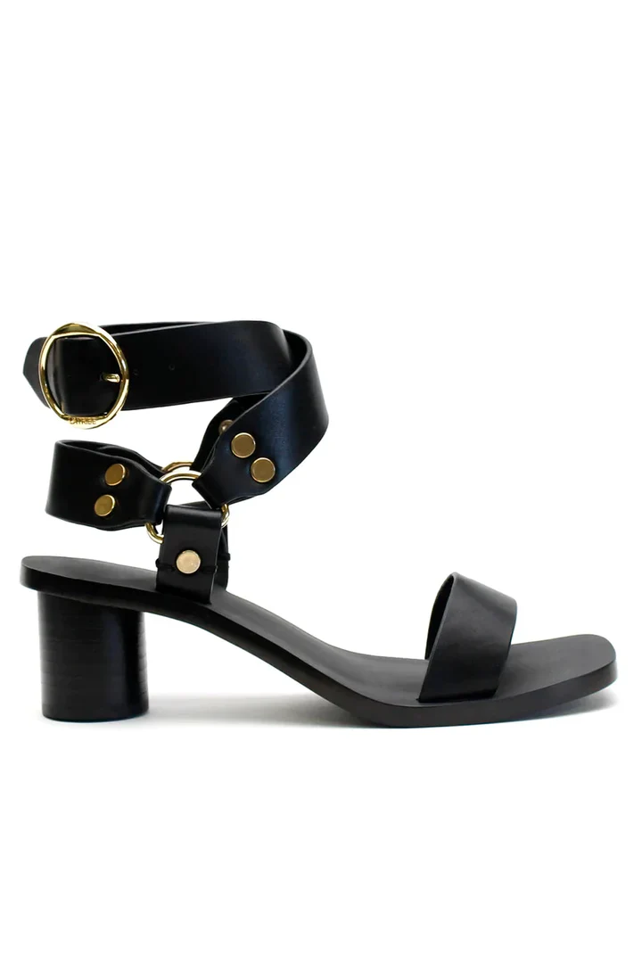 LA TRIBE - STUDDED HEEL (Black)