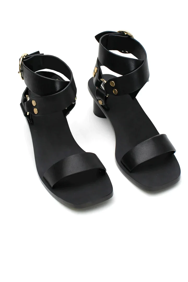 LA TRIBE - STUDDED HEEL (Black) - Image 2