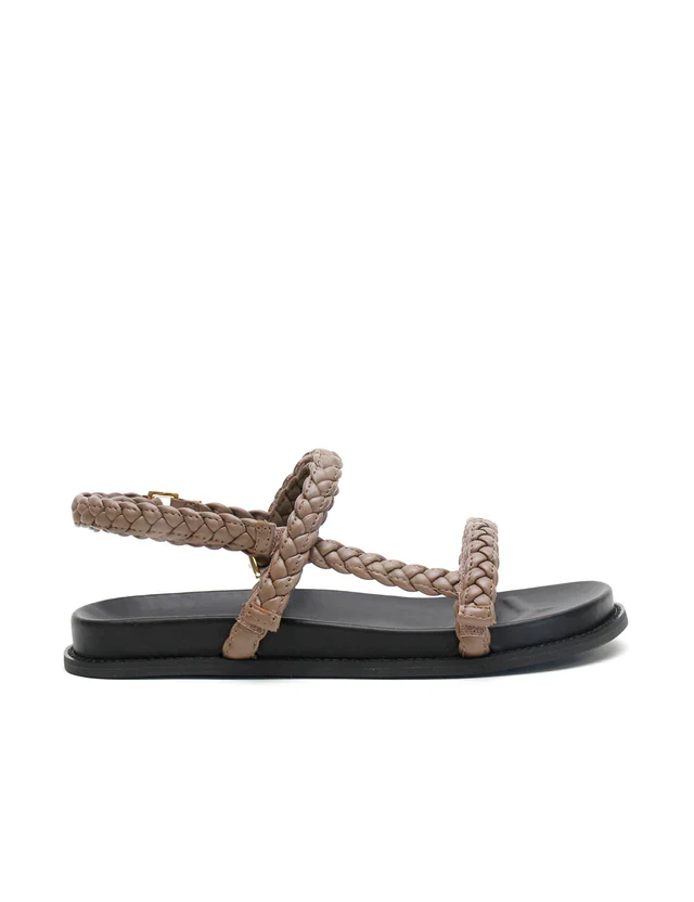 LA TRIBE - Thin Elke Braided Sandal (Mocha)