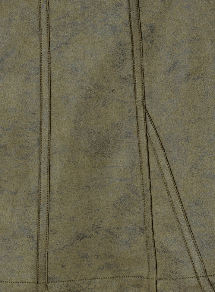 LAAGAM - JUDY KHAKI SHORT SKIRT (KHAKI) - Image 7