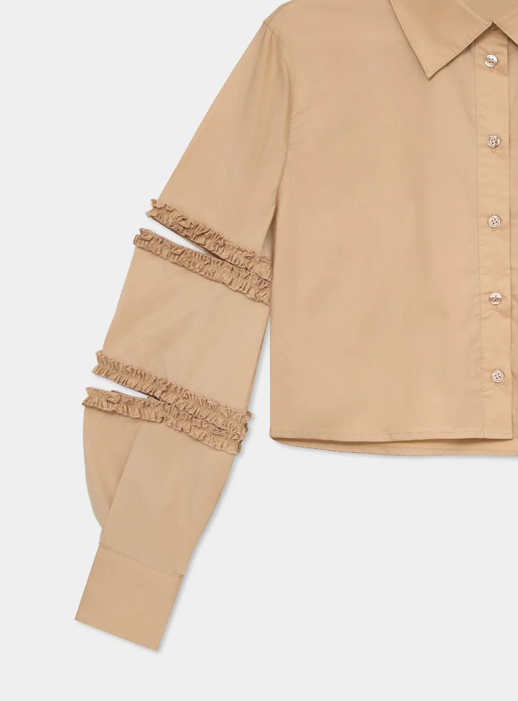 LAAGAM - MUNA CUT-OUT SHIRT (SAND) - Image 5