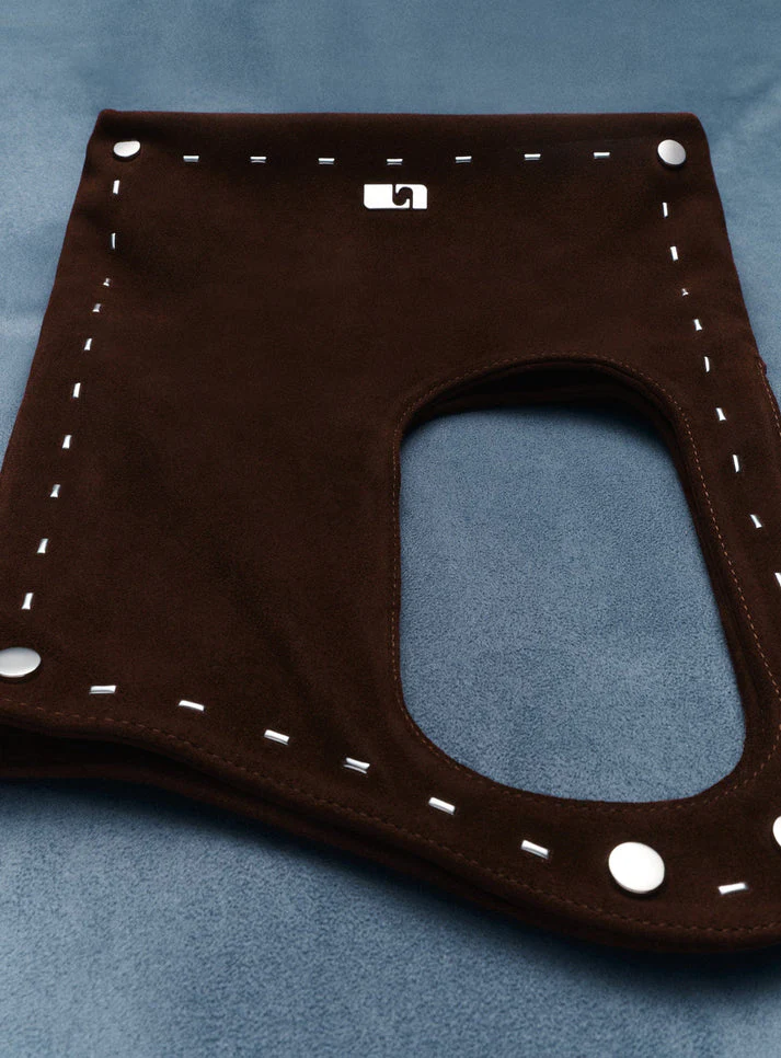 LAAGAM - NALIA BROWN SUEDE BAG - Image 4