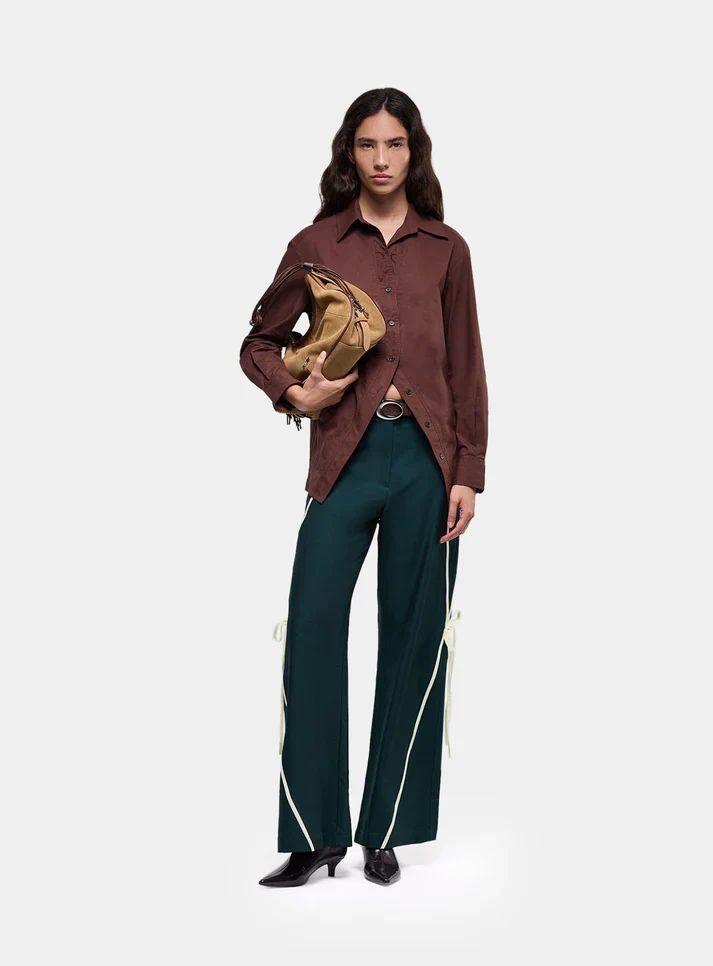 LAAGAM - NO BOYFRIEND SHIRT (BROWN) - Image 3