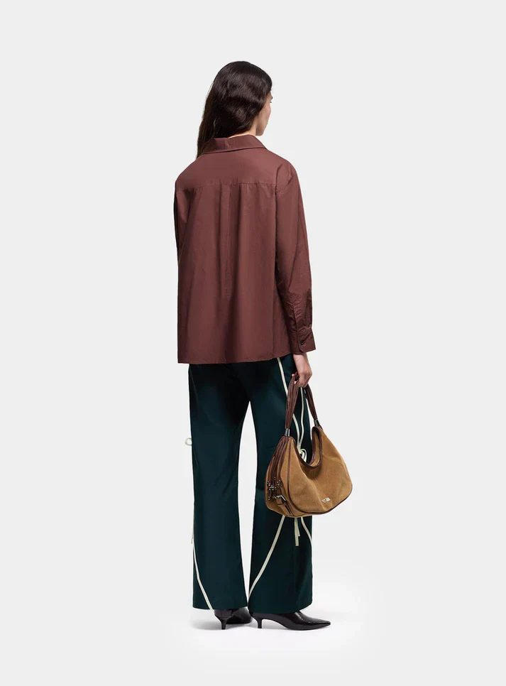 LAAGAM - NO BOYFRIEND SHIRT (BROWN) - Image 4