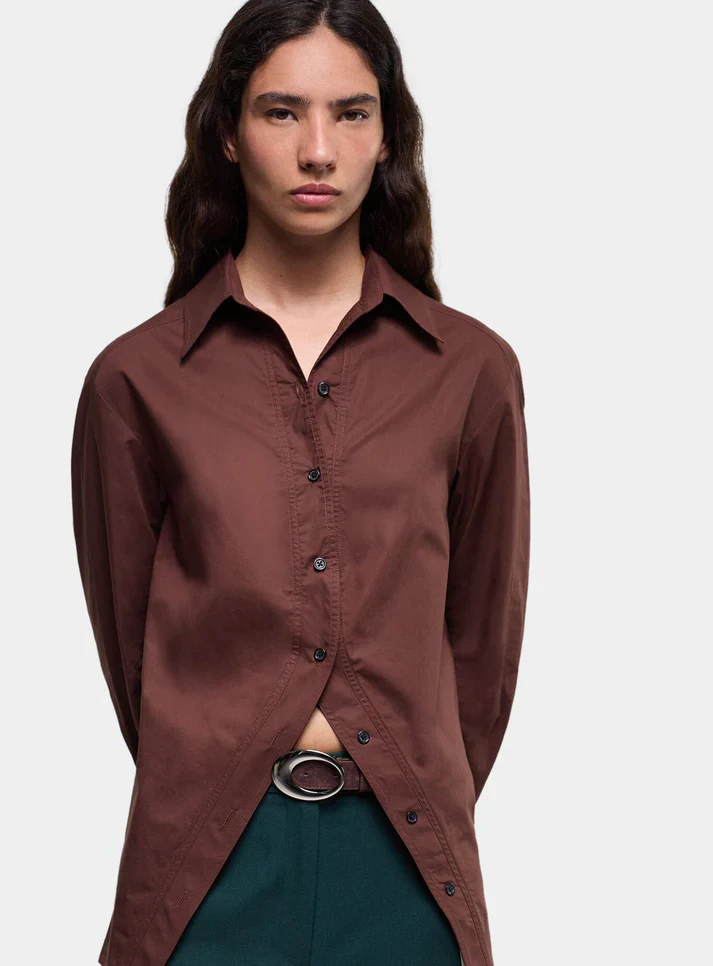 LAAGAM - NO BOYFRIEND SHIRT (BROWN) - Image 5