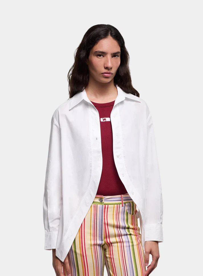 LAAGAM - NO BOYFRIEND SHIRT (WHITE) - Image 4
