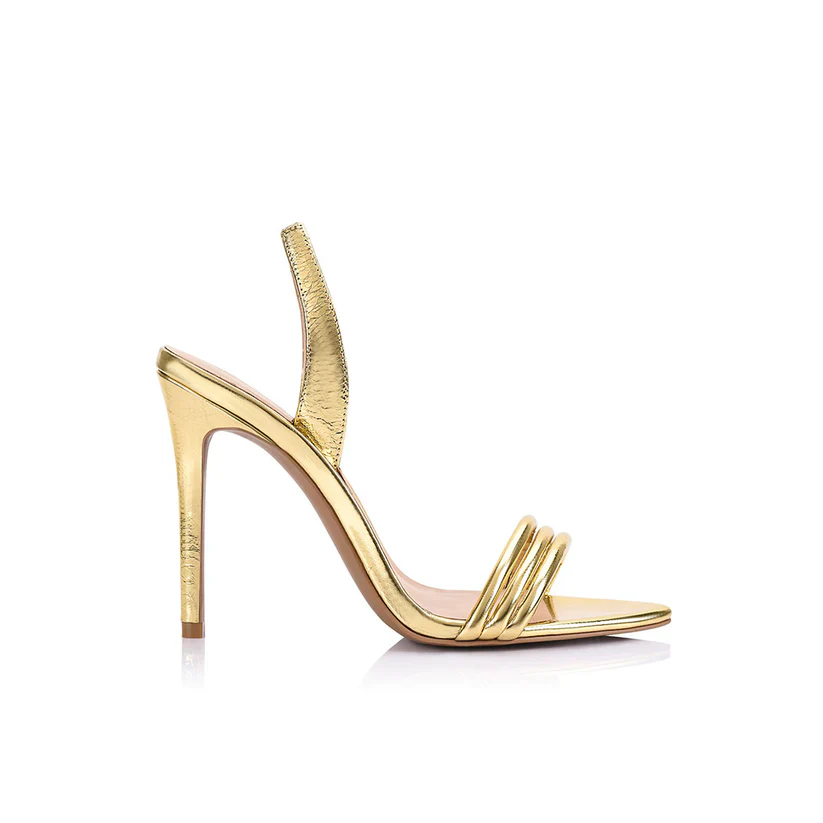 LANA WILKINSON - CAMILLE SANDAL (GOLD METALLIC LEATHER)