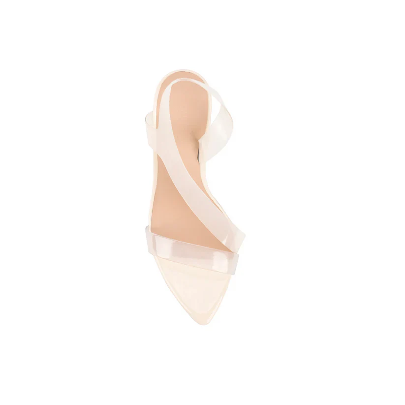 LANA WILKINSON - MISSY SANDAL (IVORY VINYLITE & PATENT LEATHER) - Image 3