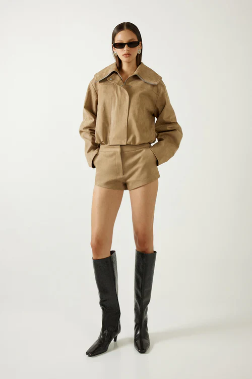 MADISON THE LABEL - SOLENE JACKET (FAWN) - Image 3