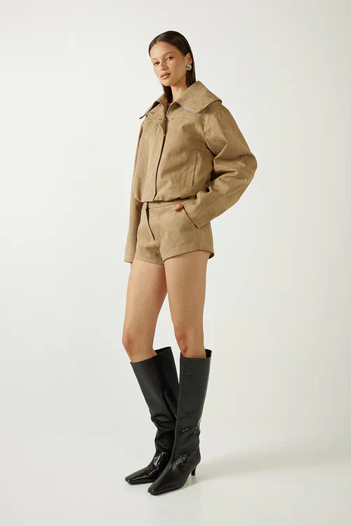MADISON THE LABEL - SOLENE JACKET (FAWN) - Image 4
