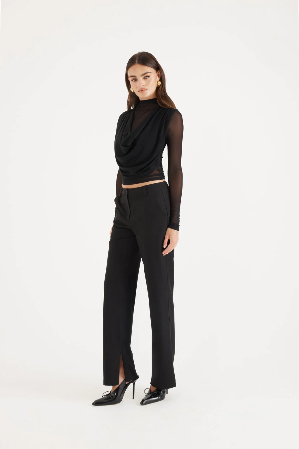 MADISON THE LABEL - GRACE TOP (BLACK) - Image 4