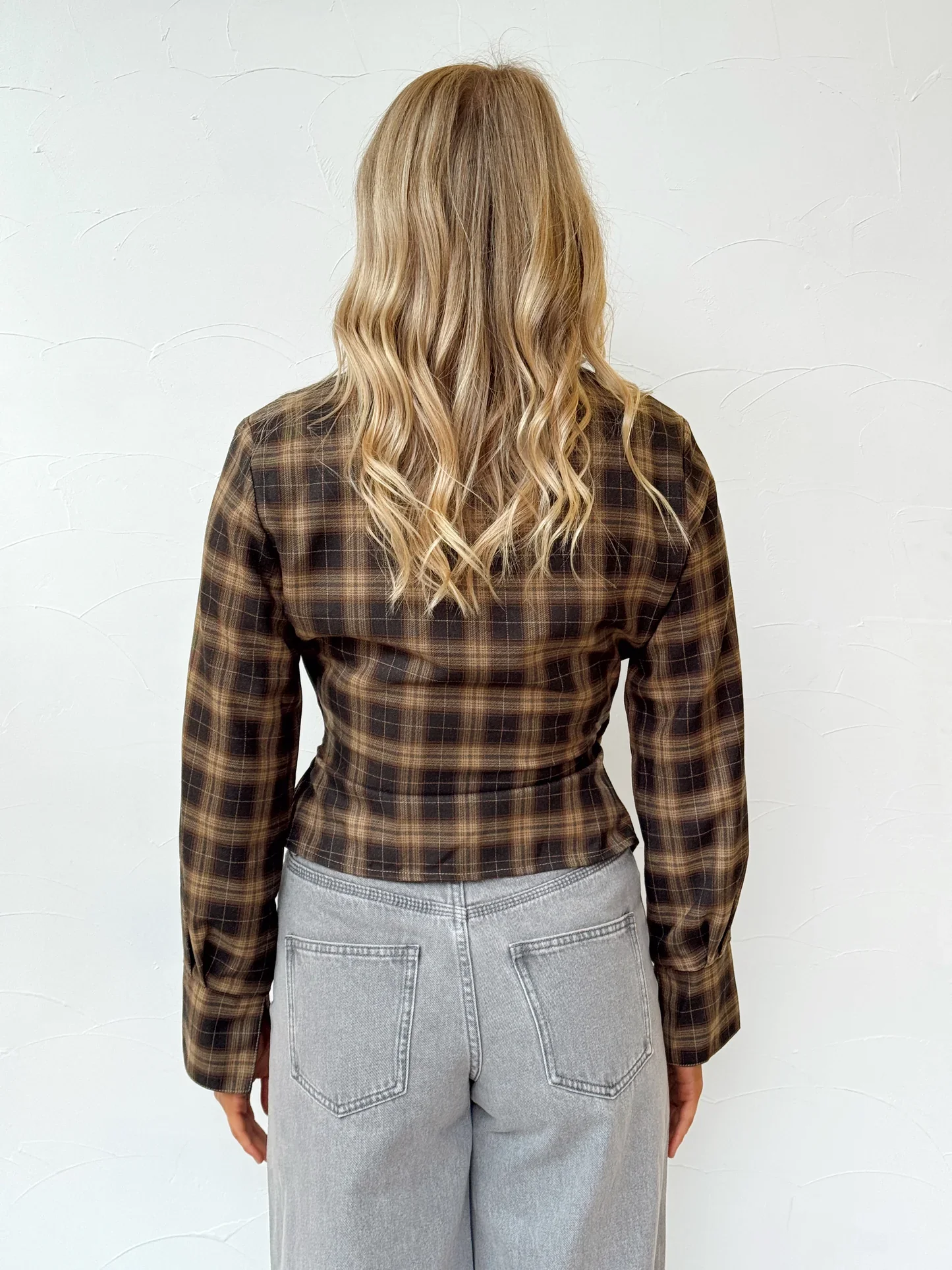 MADISON THE LABEL - MILLIE SHIRT (CHECK) - Image 7