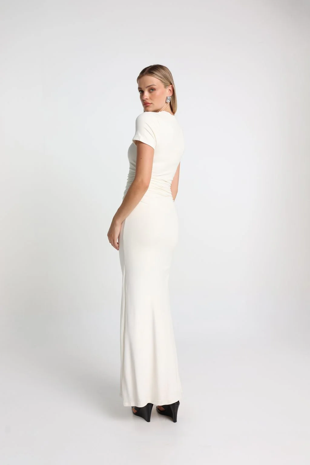 MADISON THE LABEL - PALMER MAXI DRESS (MILK) - Image 4