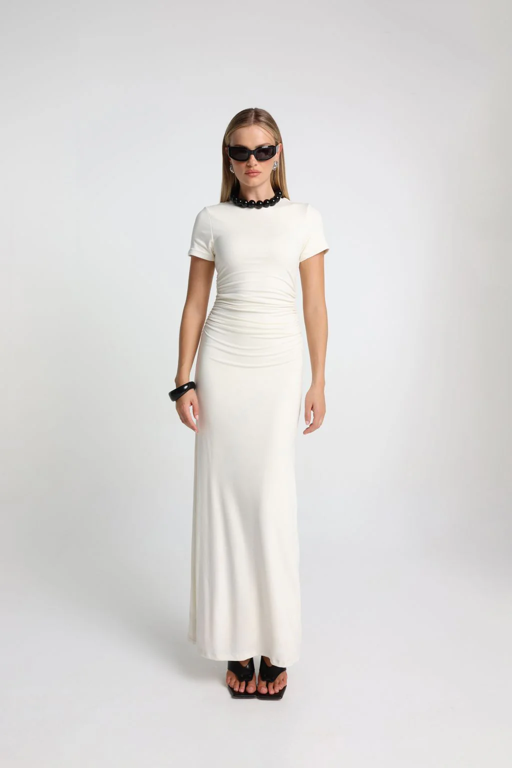 MADISON THE LABEL - PALMER MAXI DRESS (MILK) - Image 7