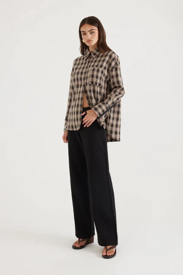 MADISON THE LABEL - WILLA SHIRT (CHECK) - Image 5