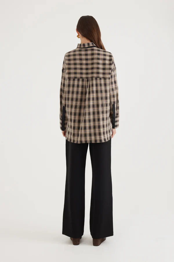 MADISON THE LABEL - WILLA SHIRT (CHECK) - Image 6