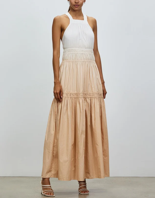 MAGALI PASCAL - Kirana Maxi Dress (Sunset Peach)