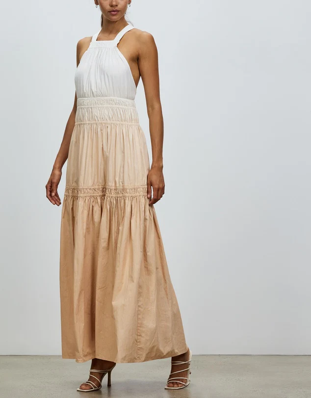 MAGALI PASCAL - Kirana Maxi Dress (Sunset Peach) - Image 3