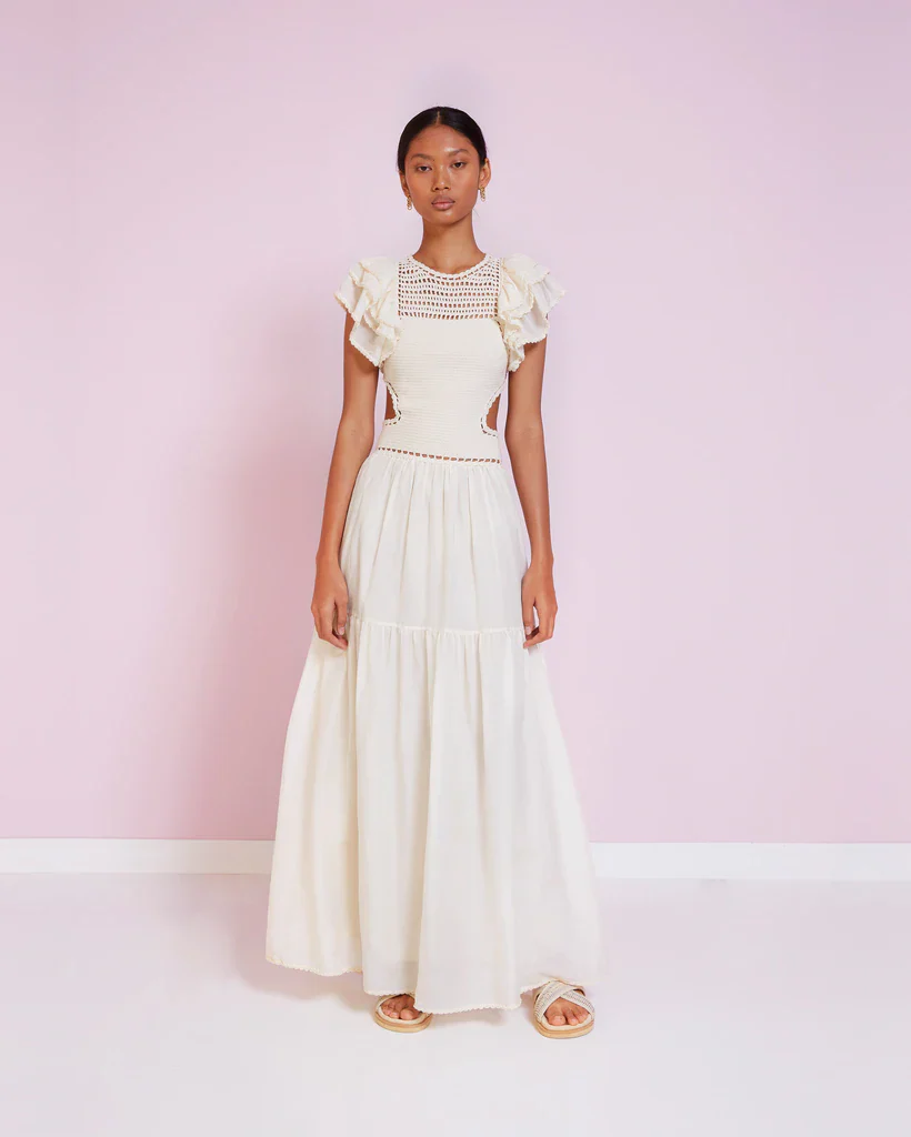 MAGALI PASCAL - Lottie Maxi Dress (Ivory) - Image 4