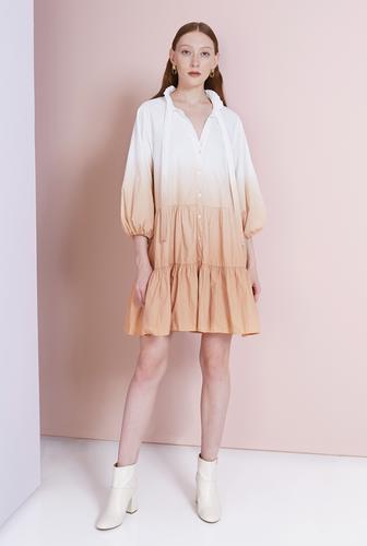 MAGALI PASCAL - Soleil Shirt Dress (Sunset Peach)