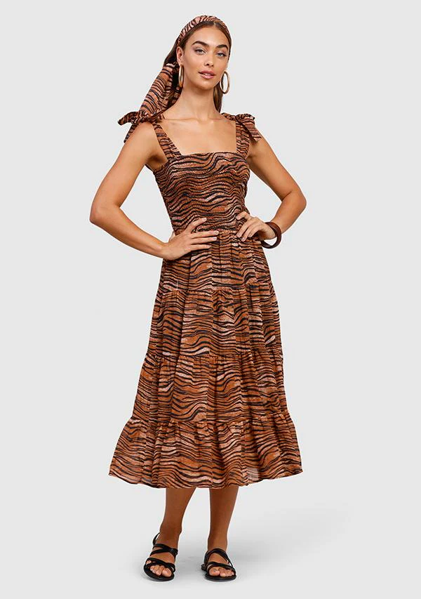 MINISTRY OF STYLE - Tigress Strap Midi Dress - Image 3