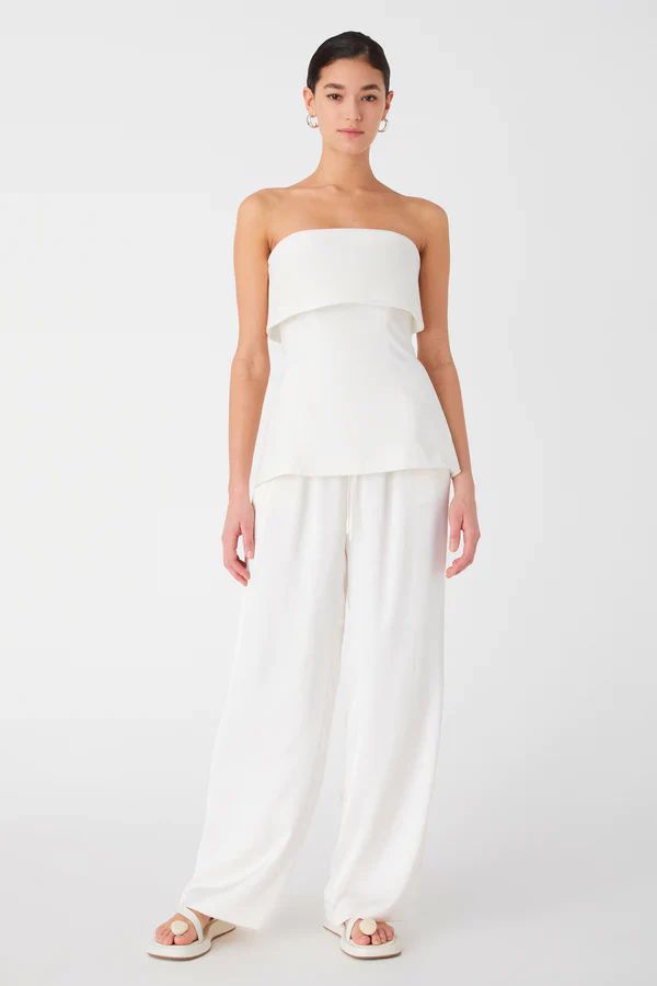 MISHA - AMAR STRAPLESS TOP (IVORY) - Image 4