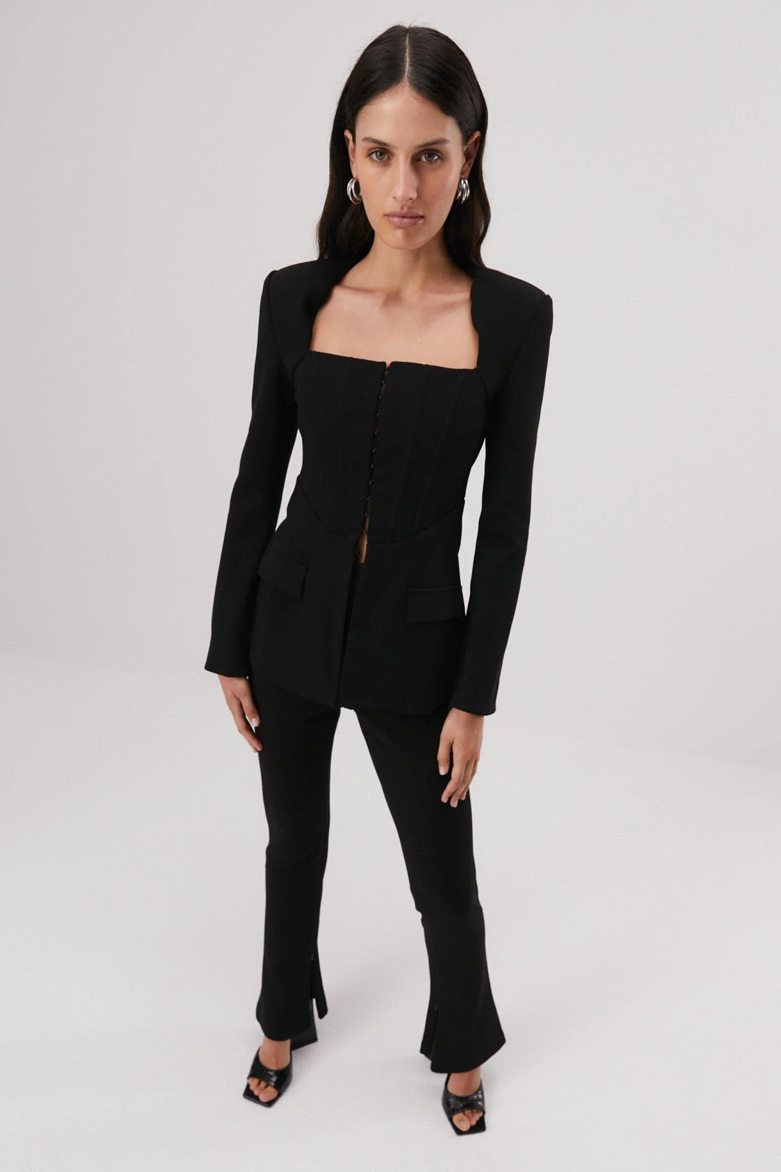 MISHA - ABENI STRUCTURED BLAZER (BLACK) - Image 5