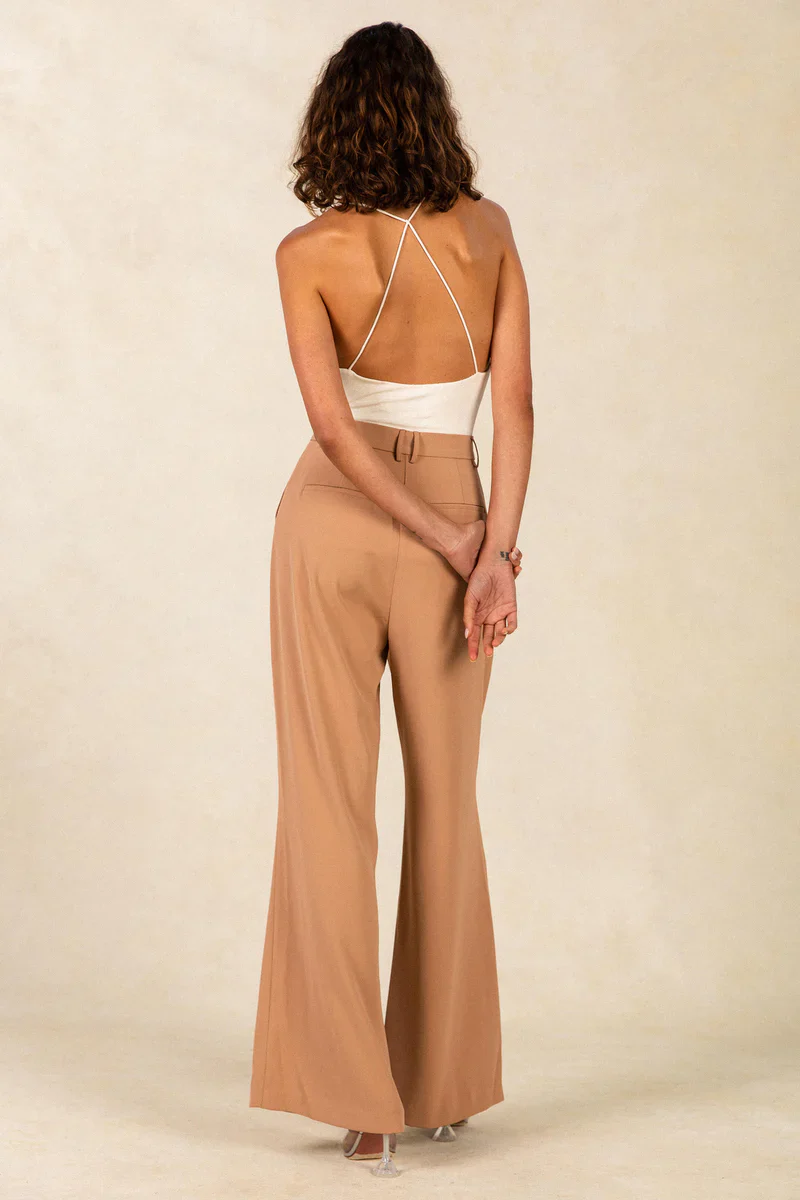 MISHA - Anastasia Slinky Jersey Top (Warm Ivory) - Image 4