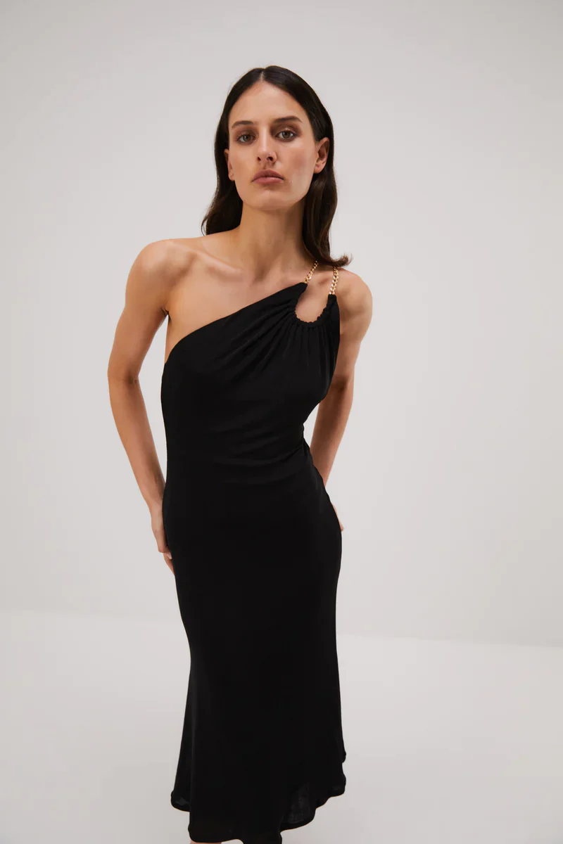 MISHA - Ashanti Slinky Jersey Dress (Black)