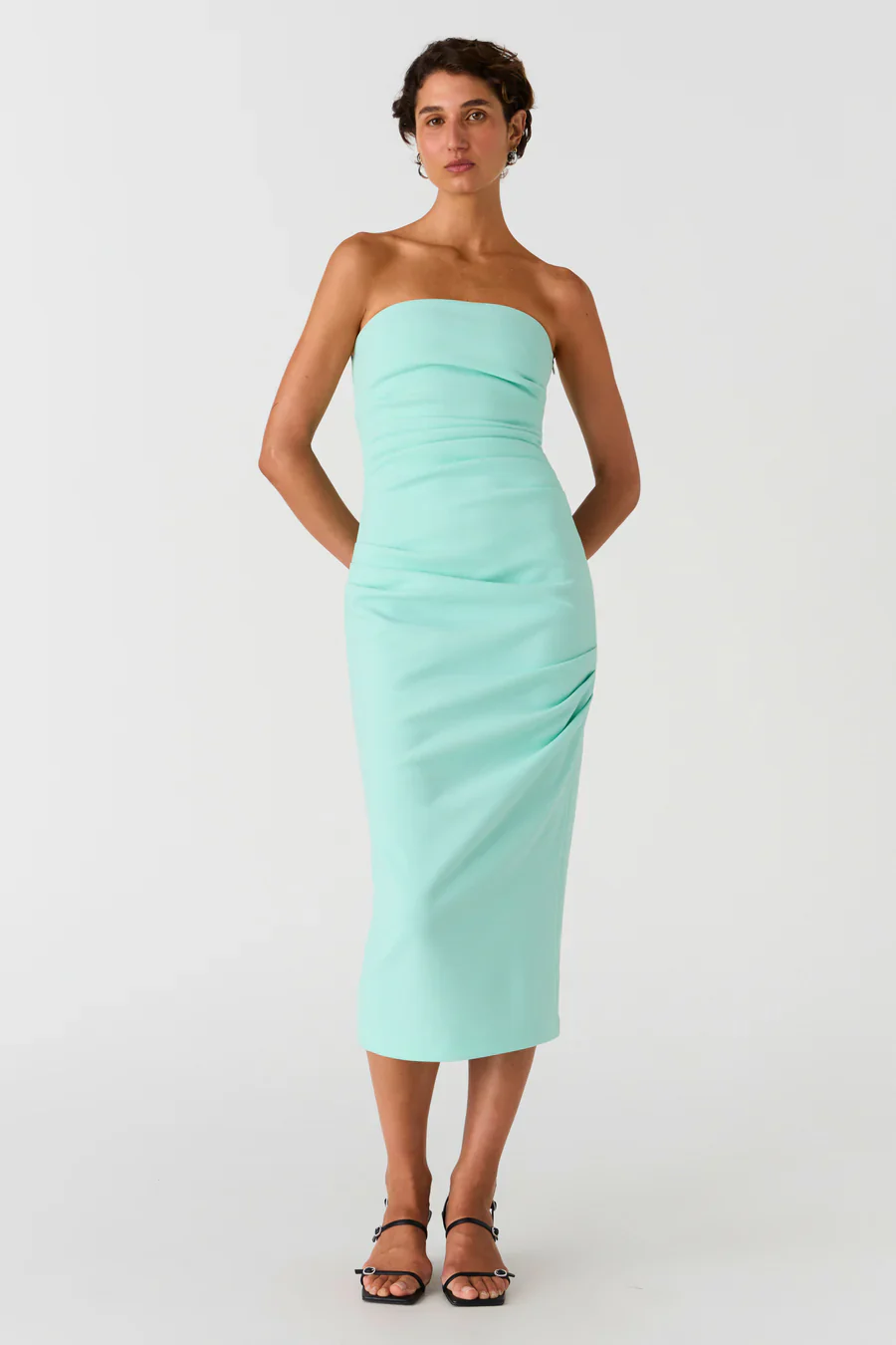 MISHA CALANDRA DRESS - AQUA SPRAY - Image 2