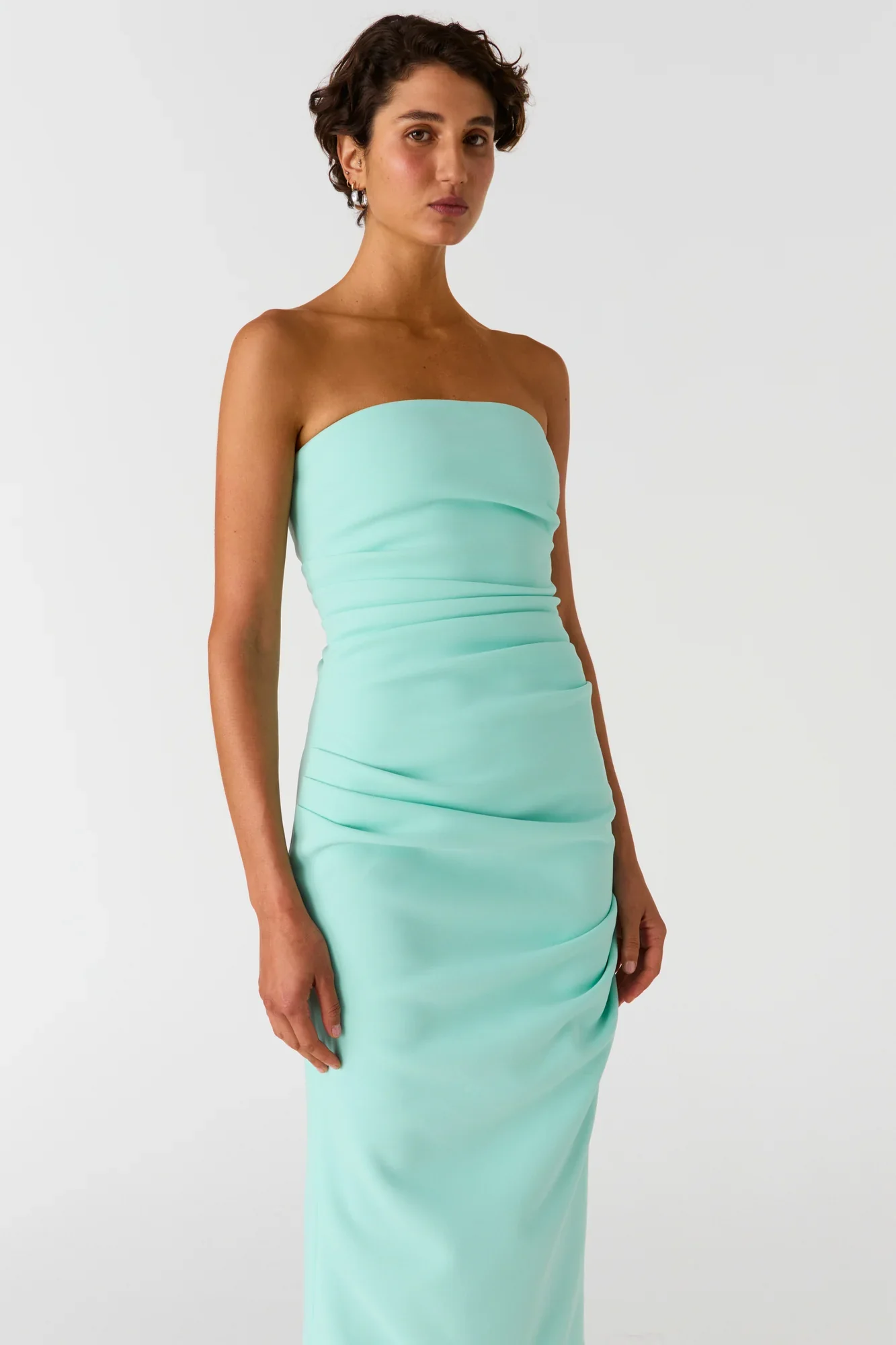 MISHA CALANDRA DRESS - AQUA SPRAY - Image 4