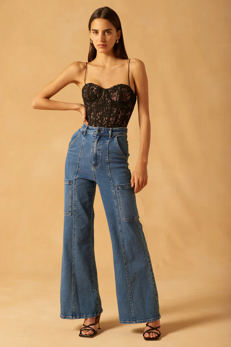 MISHA - Doran Denim Jeans (Vintage Wash Blue)