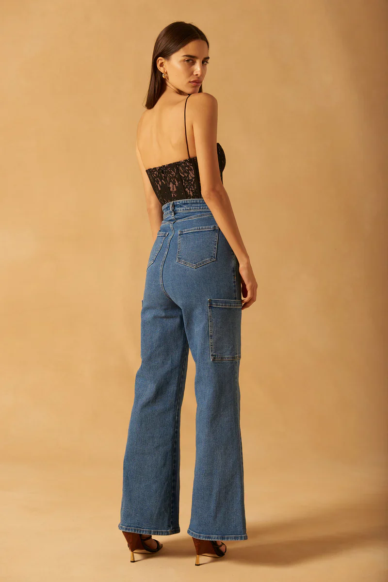 MISHA - Doran Denim Jeans (Vintage Wash Blue) - Image 2