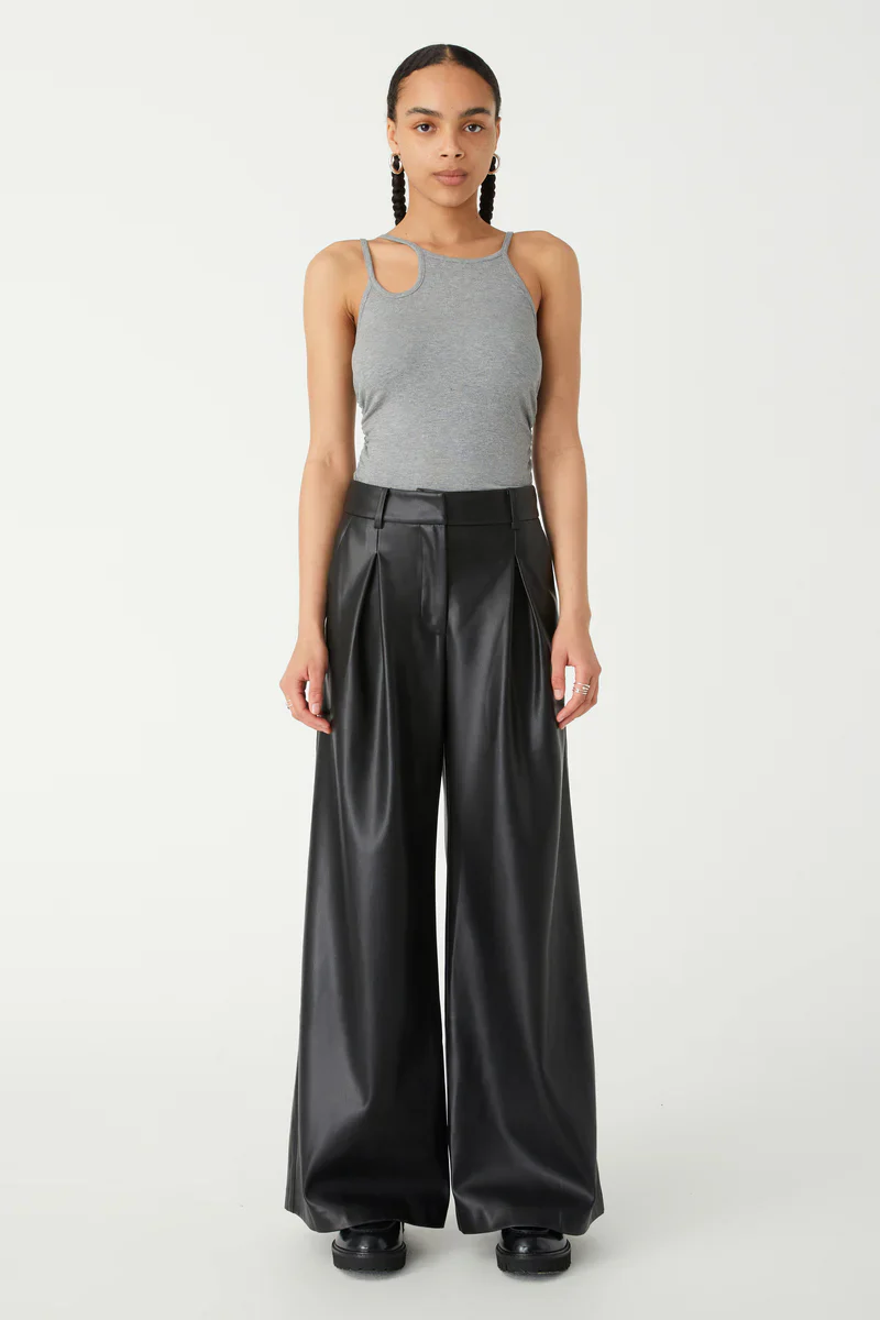 MISHA URBAN - AARON RIB TANK (GREY STEELE)