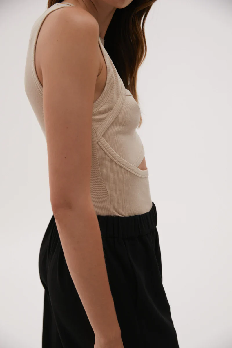 MISHA URBAN - BRIGHTON TANK (LATTE BEIGE) - Image 3