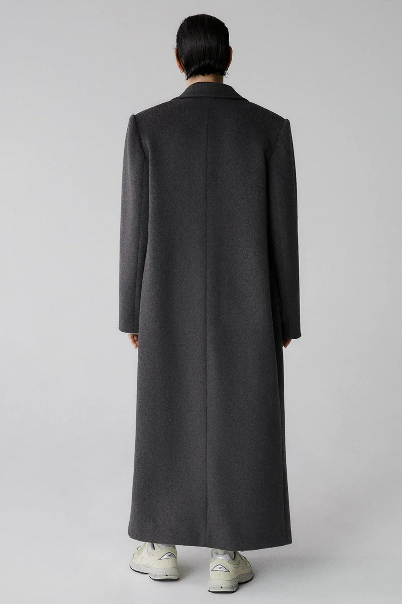 MISHA URBAN - DABNEY OVERSIZED COAT (Charcoal) - Image 5