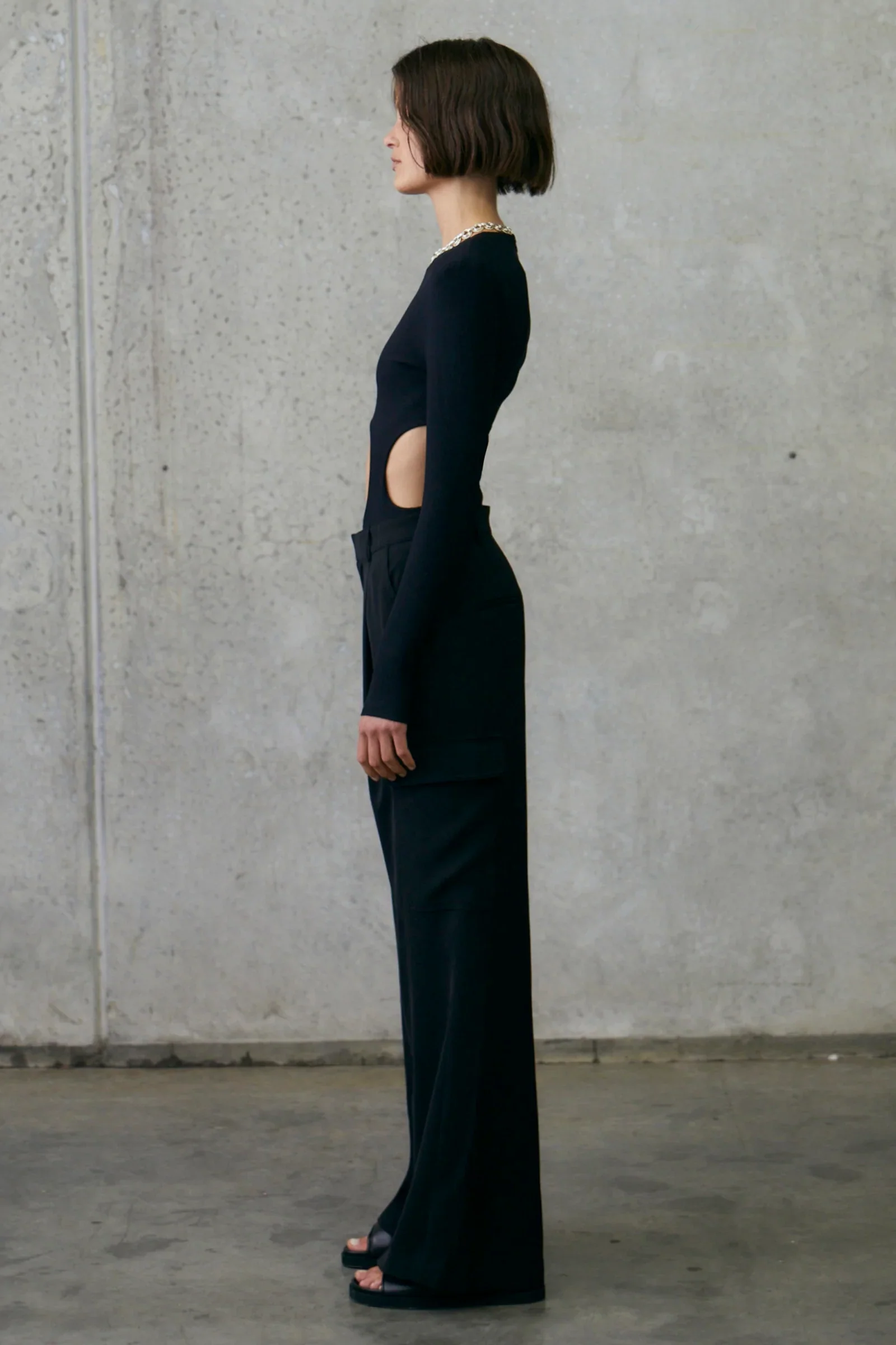 MISHA URBAN - EDWINA TWILL PANT (Black) - Image 4