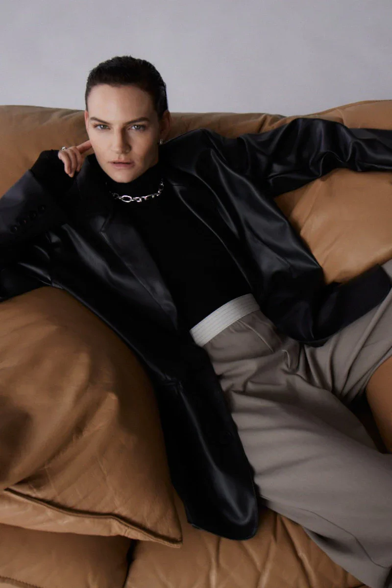 MISHA URBAN - FINN OVERSIZED BLAZER (Black) - Image 4
