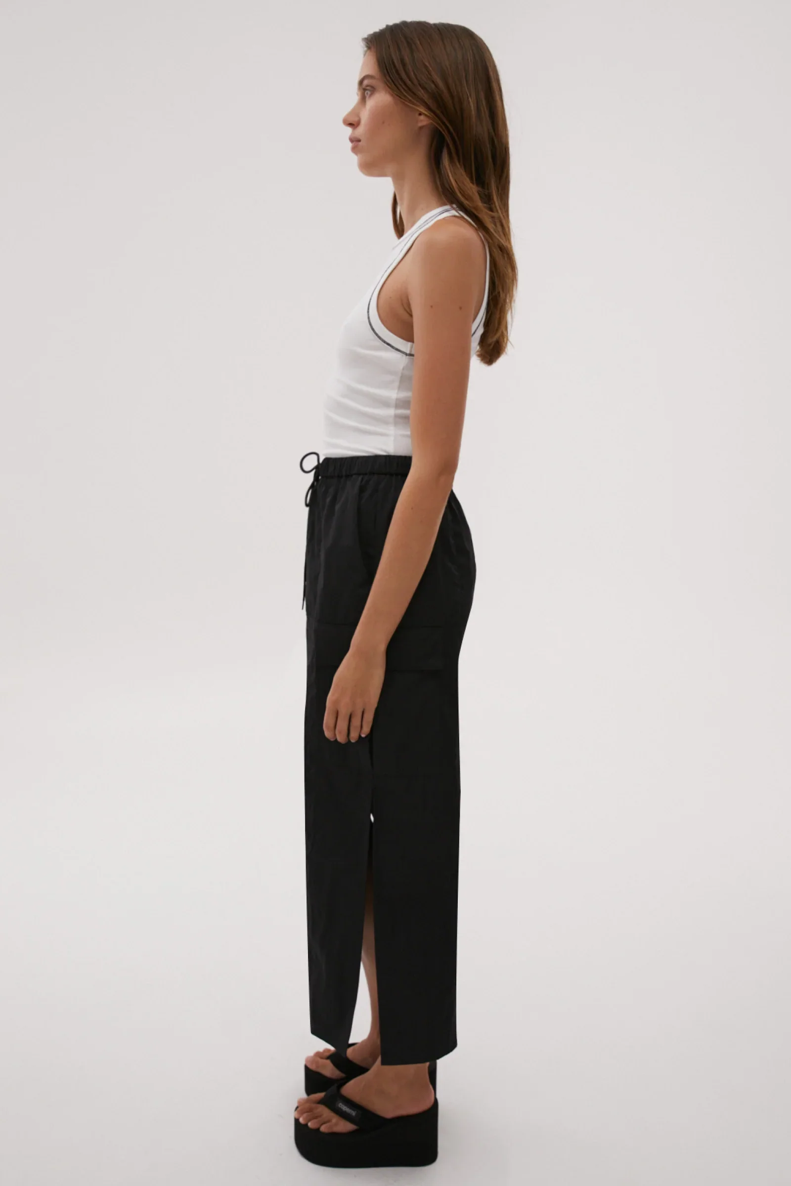 MISHA URBAN - JALEN MIDI SKIRT (BLACK) - Image 2